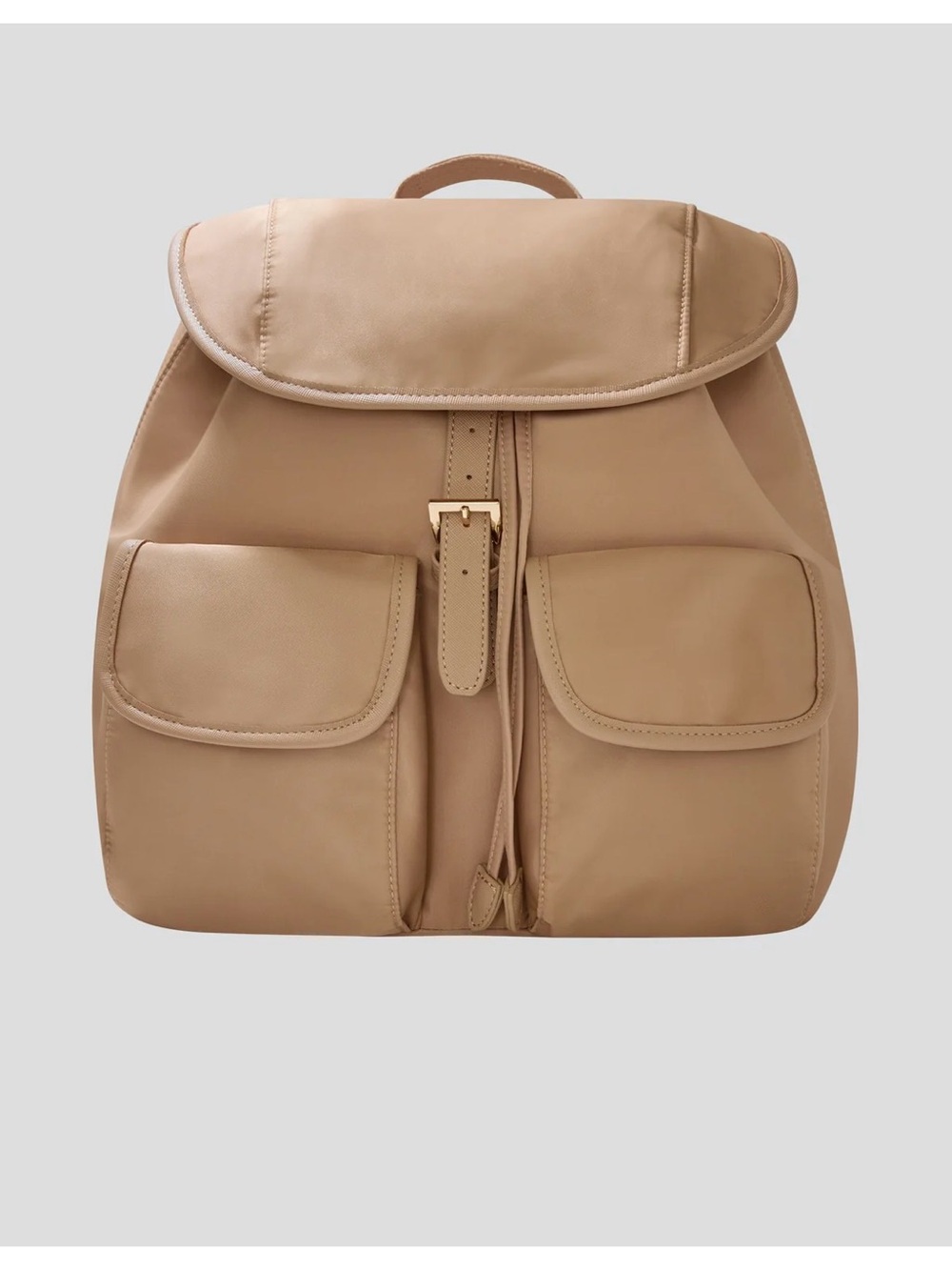 Year of Ours Taupe Backpack with Front Pockets